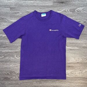 purple logo champion tee (m)